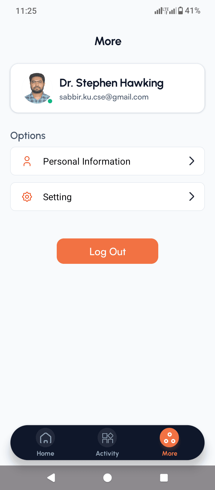 Options & Account Settings